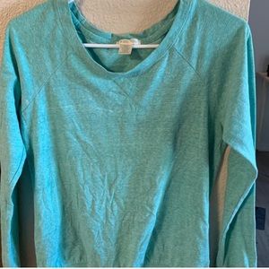 teal long sleeve